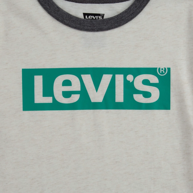POLERA NIÑO MC BOX TAB GRIS LEVIS - 3