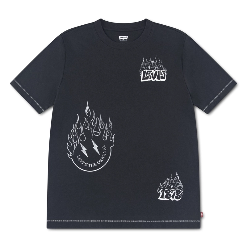 POLERA NIÑO MC GRAPHIC NEGRO LEVIS - 1