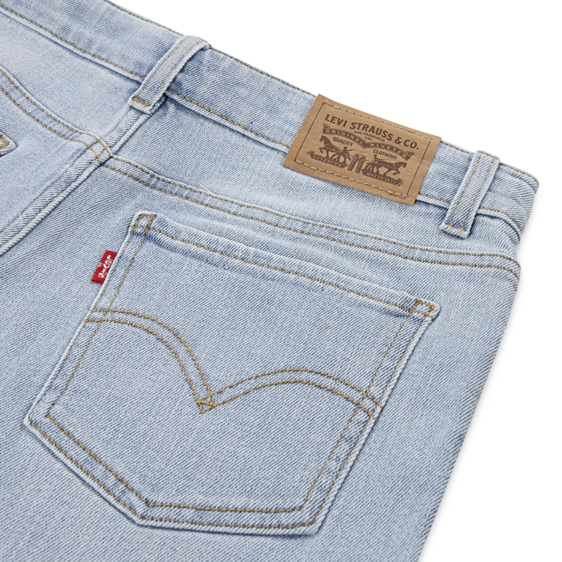 SHORTS NIÑA GIRLFRIEND AZUL CLARO LEVIS - 3