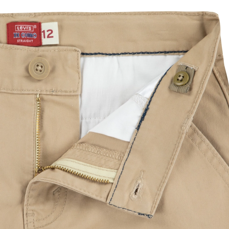 SHORT NIÑO STRAIGHT FIT KHAKI LEVIS - 4