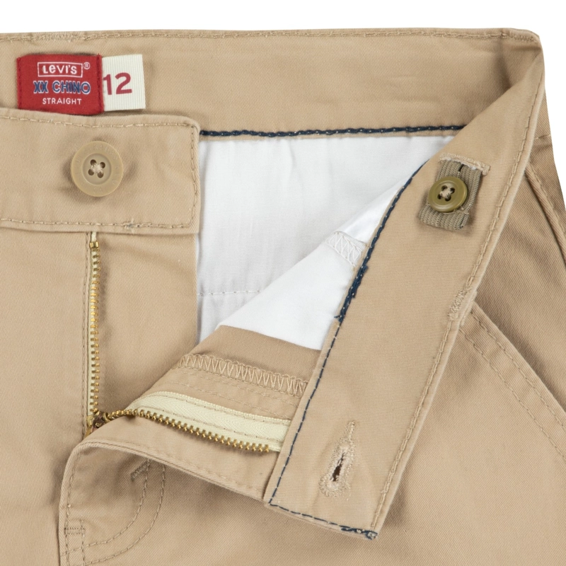 SHORT NIÑO STRAIGHT FIT KHAKI LEVIS - 4