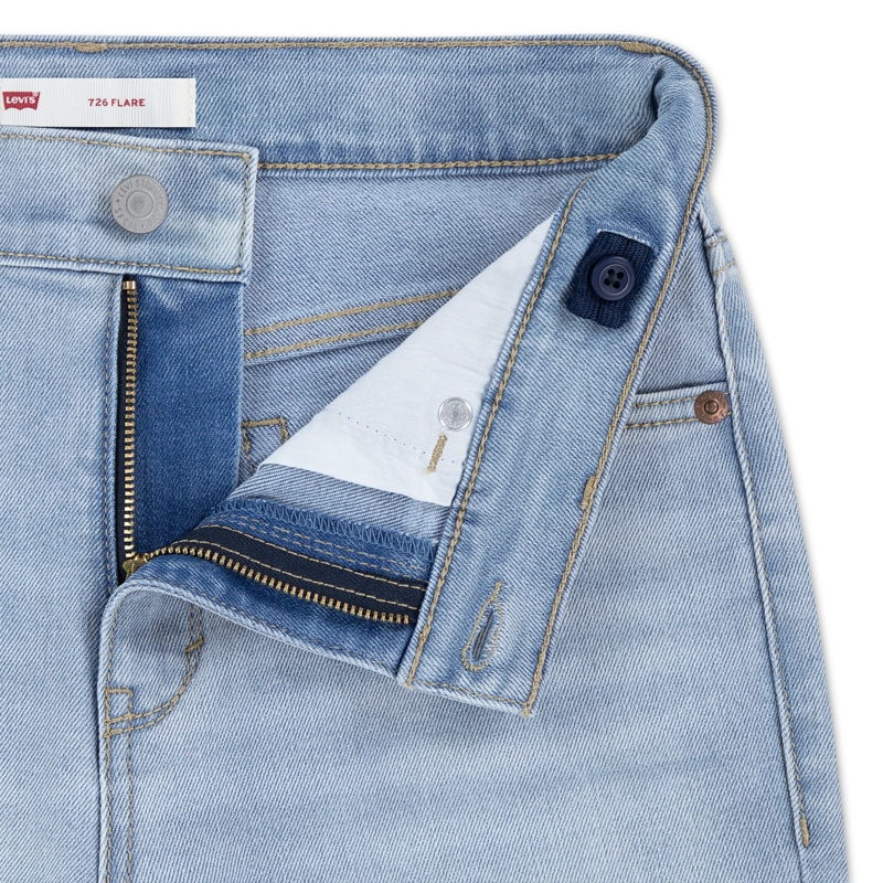 JEANS NIÑA 726 HIGH RISE FLARE AZUL CLARO LEVIS - 4