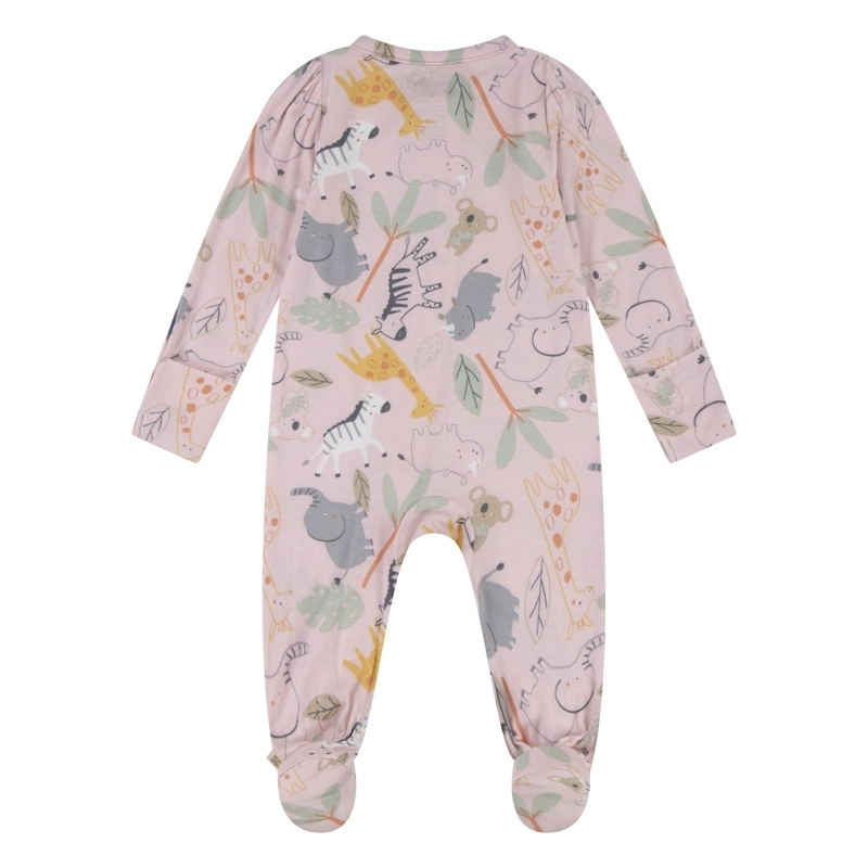 PIJAMA CON PIES Y CIERRE ZOO BEBE HUGGIES - 2