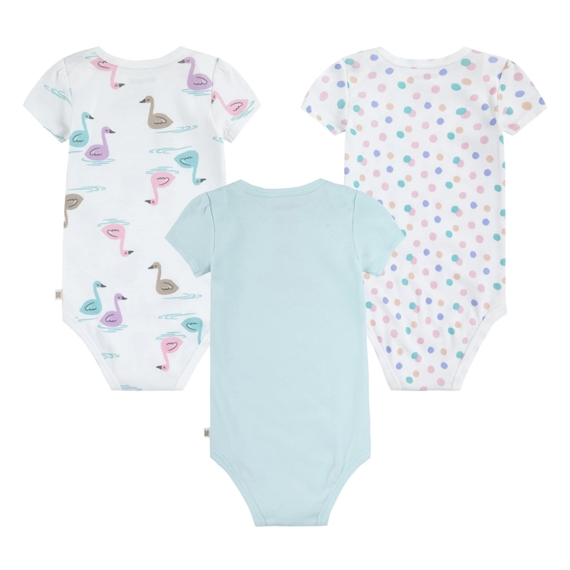 SET 3 BODIES MANGA CORTA PATOS BEBE HUGGIES - 2