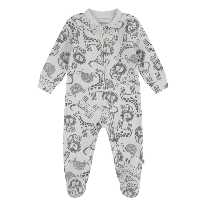 PIJAMA CON PIES Y CIERRE ANIMALES BEBE HUGGIES - 1
