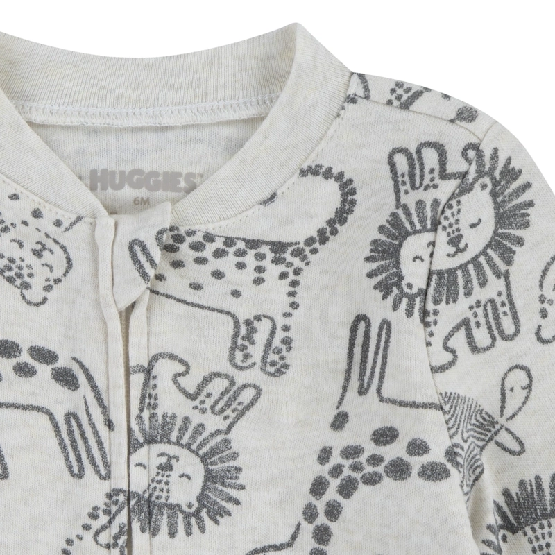PIJAMA CON PIES Y CIERRE ANIMALES BEBE HUGGIES - 3