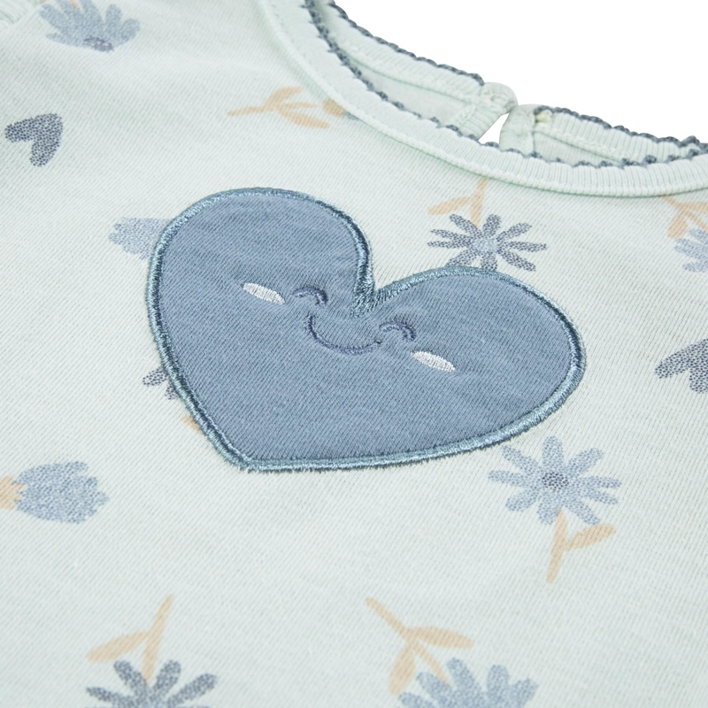 ENTERITO CORTO CON VOLANTES CORAZON BEBE HUGGIES - 3