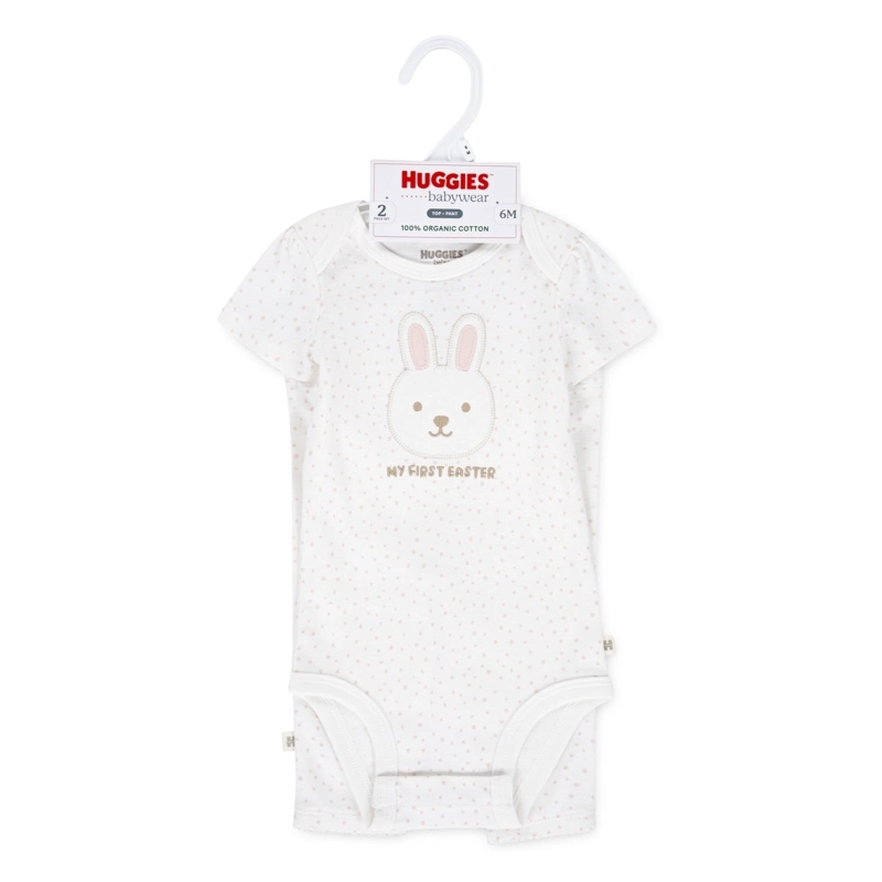 CONJUNTO 2 PIEZAS BODY Y PANTALON CONEJITO BEBE HUGGIES - 5