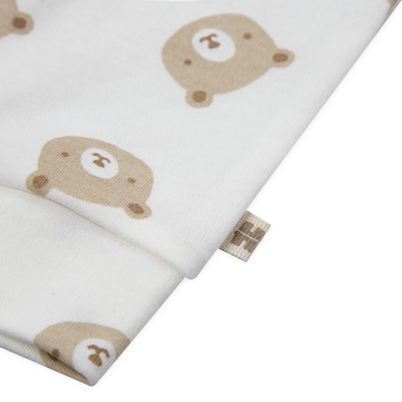 CONJUNTO 3 PIEZAS CHALECO, PANTALON Y GORRO CAFE BEBE HUGGIES - 3
