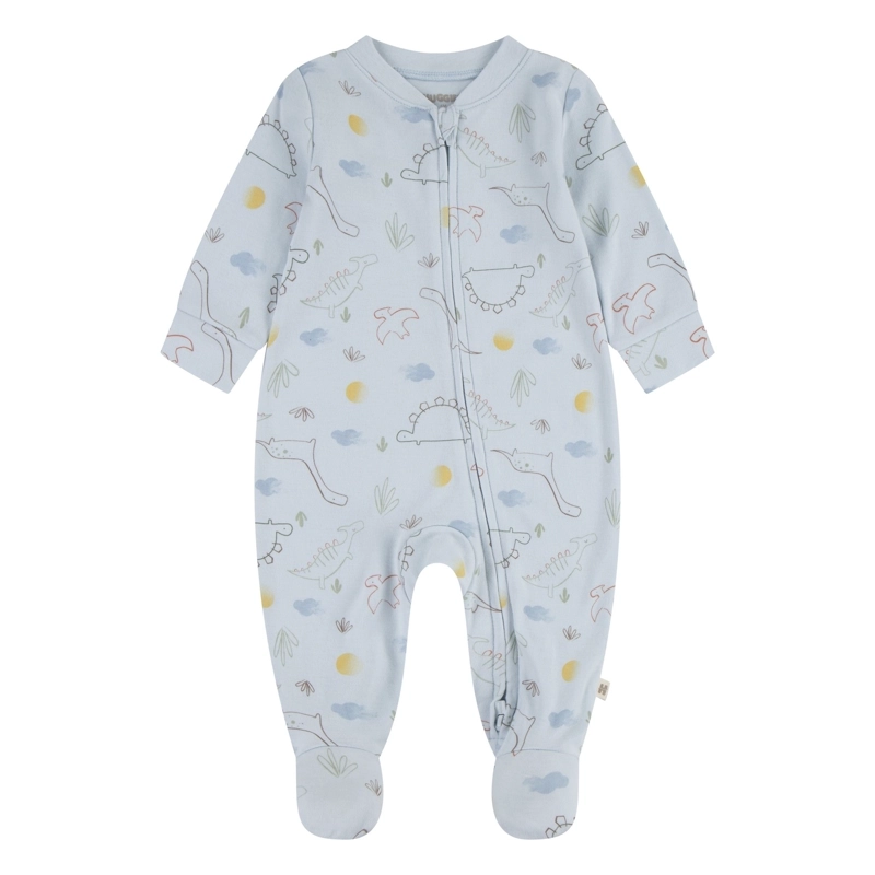 PIJAMA CON PIES Y CIERRE DINOSAURIOS BEBE HUGGIES - 2
