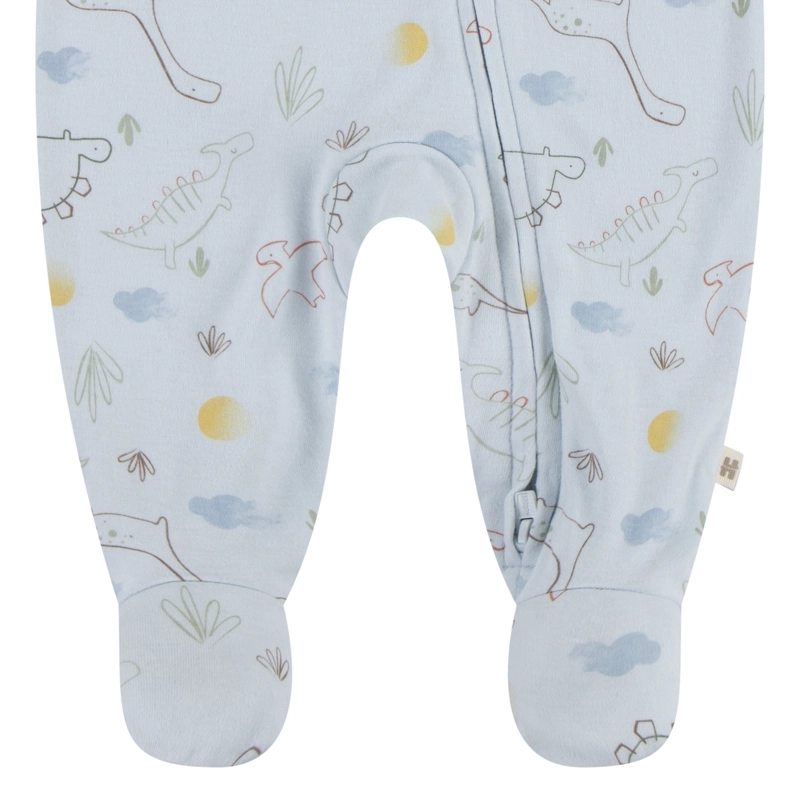 PIJAMA CON PIES Y CIERRE DINOSAURIOS BEBE HUGGIES - 3