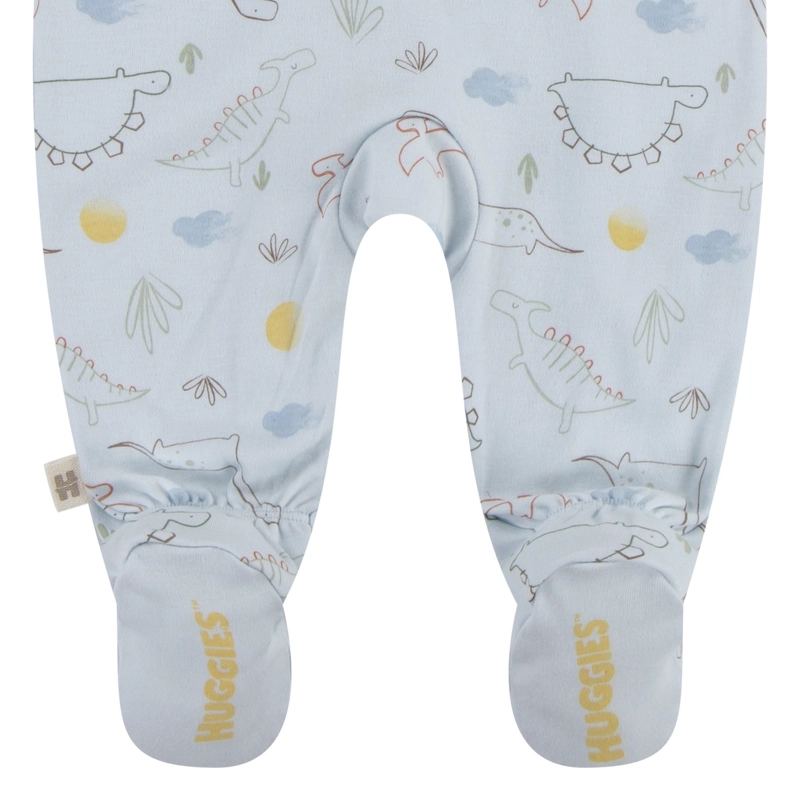 PIJAMA CON PIES Y CIERRE DINOSAURIOS BEBE HUGGIES - 4