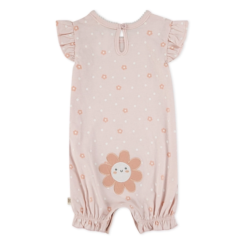 ENTERITO CORTO CON VOLANTES FLORES BEBE HUGGIES - 2
