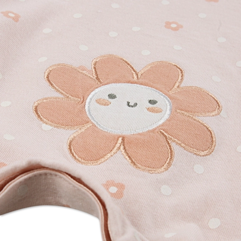 ENTERITO CORTO CON VOLANTES FLORES BEBE HUGGIES - 3