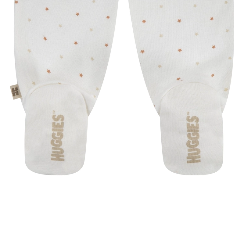 CONJUNTO 3 PIEZAS CHALECO, PANTALON Y GORRO BEIGE BEBE HUGGIES - 3
