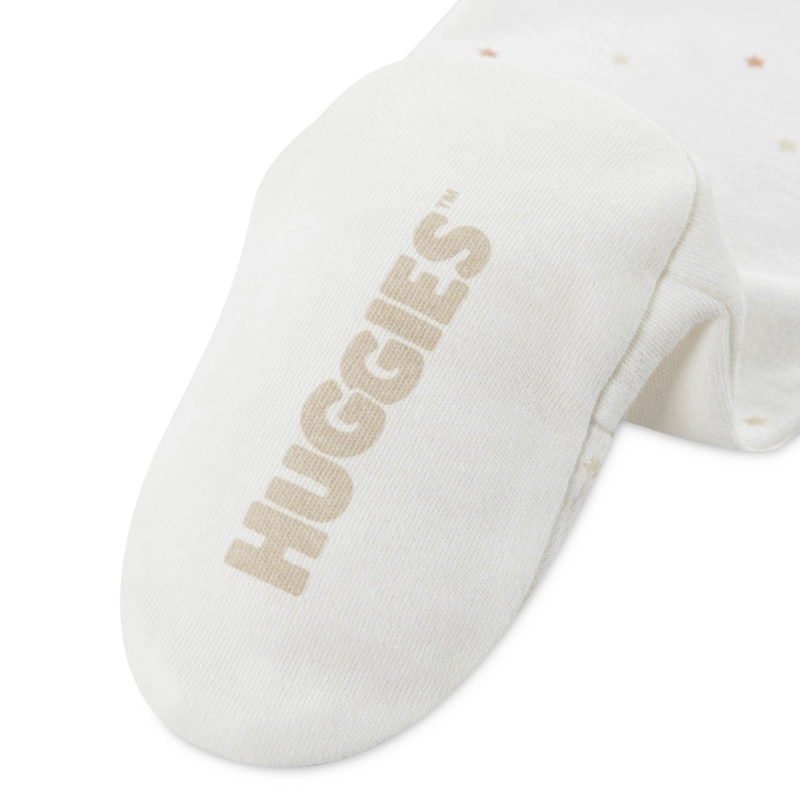 CONJUNTO 3 PIEZAS CHALECO, PANTALON Y GORRO BEIGE BEBE HUGGIES - 4