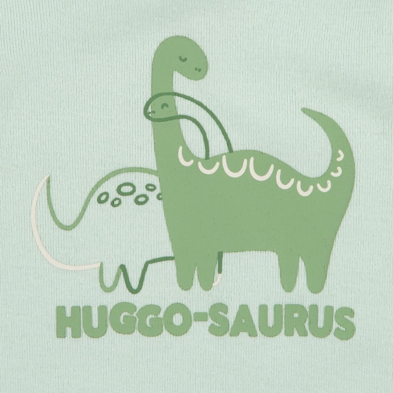 SET DE 3 PIEZAS BODIES MANGA CORTA DINOSAURIOS BEBE HUGGIES - 3