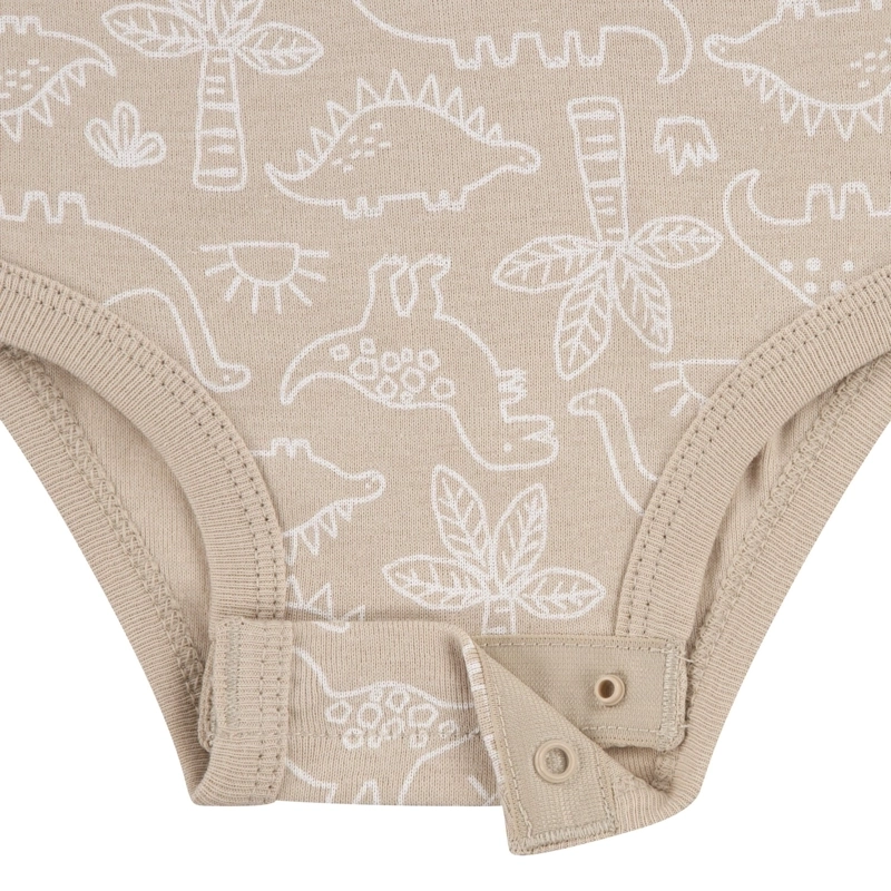 SET DE 3 PIEZAS BODIES MANGA CORTA DINOSAURIOS BEBE HUGGIES - 4