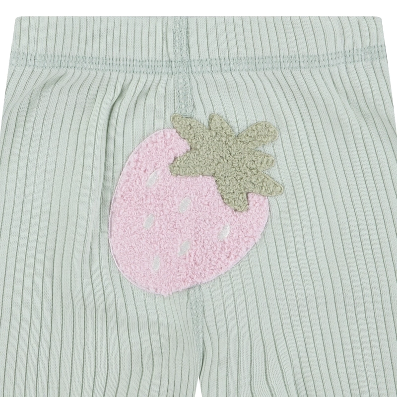 CONJUNTO 3 PIEZAS CHALECO, BODY Y PANTALON FRUTILLAS BEBE HUGGIES - 3