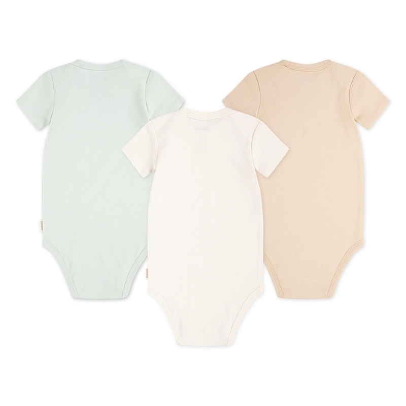 SET DE 3 PIEZAS BODIES MANGA CORTA FRASES BEBE HUGGIES - 2