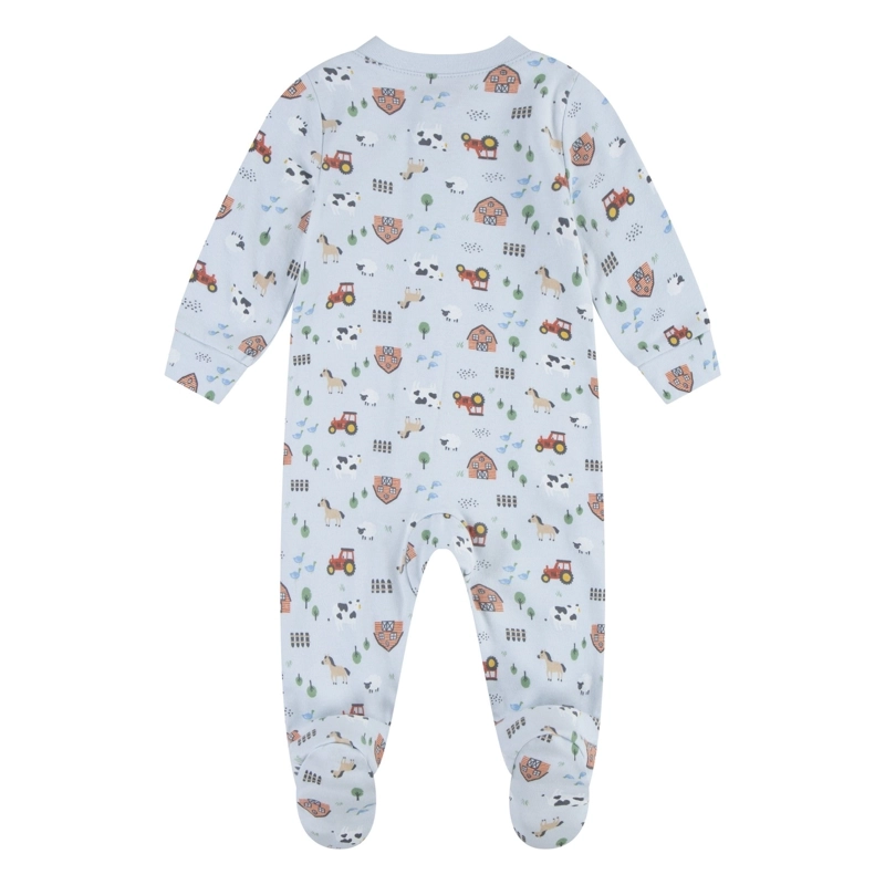 PIJAMA CON PIES Y CIERRE GRANJA BEBE HUGGIES - 2