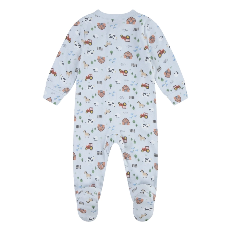 PIJAMA CON PIES Y CIERRE GRANJA BEBE HUGGIES - 2
