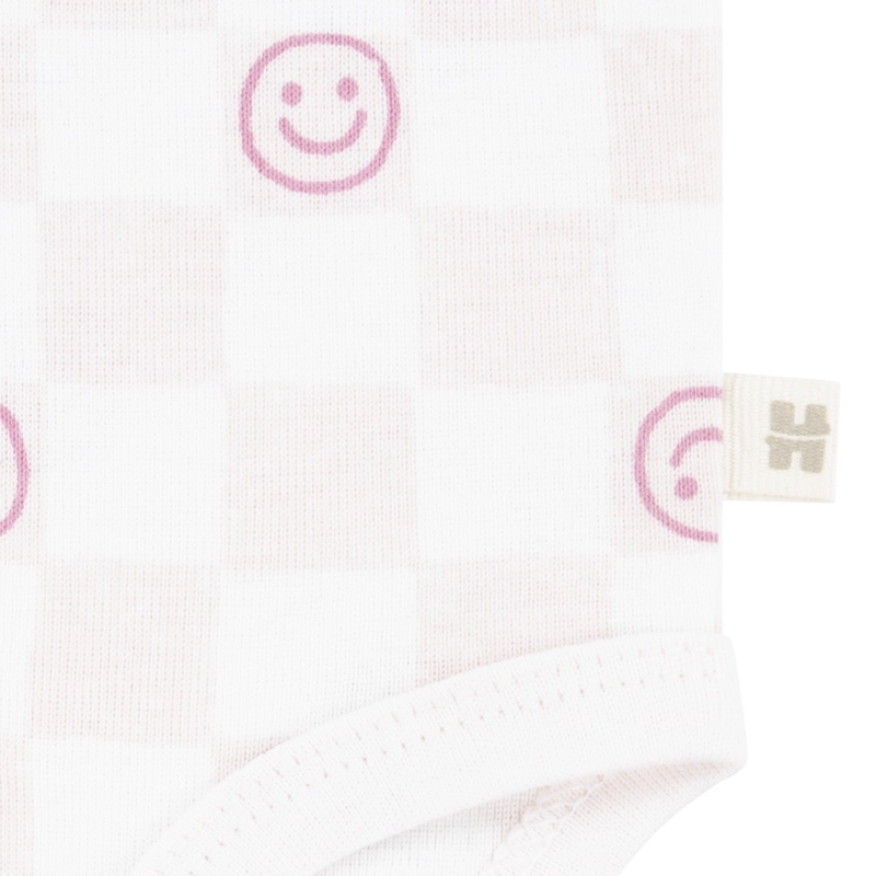 SET 3 PIEZAS BODIES MANGA CORTA Y PANTALON CARITAS BEBE HUGGIES - 5