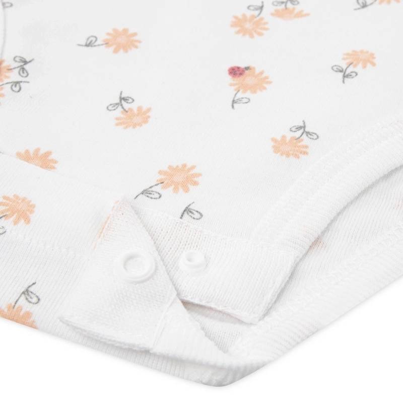CONJUNTO 3 PIEZAS POLERA, BODY Y SHORT ROSADO OSCURO BEBE HUGGIES - 4