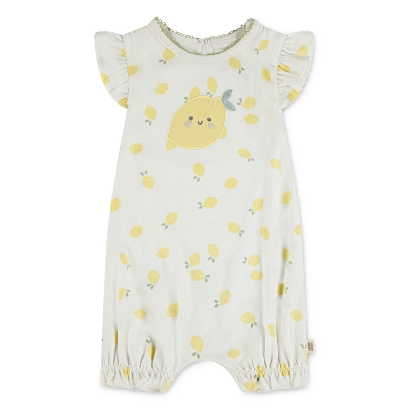 ENTERITO CORTO CON VOLANTES LIMONES BEBE HUGGIES - 1