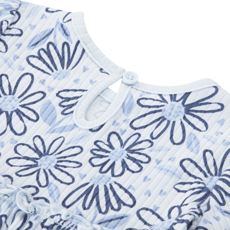 CONJUNTO 2 PIEZAS VESTIDO Y PANTALON FLORAL BEBE HUGGIES - 4