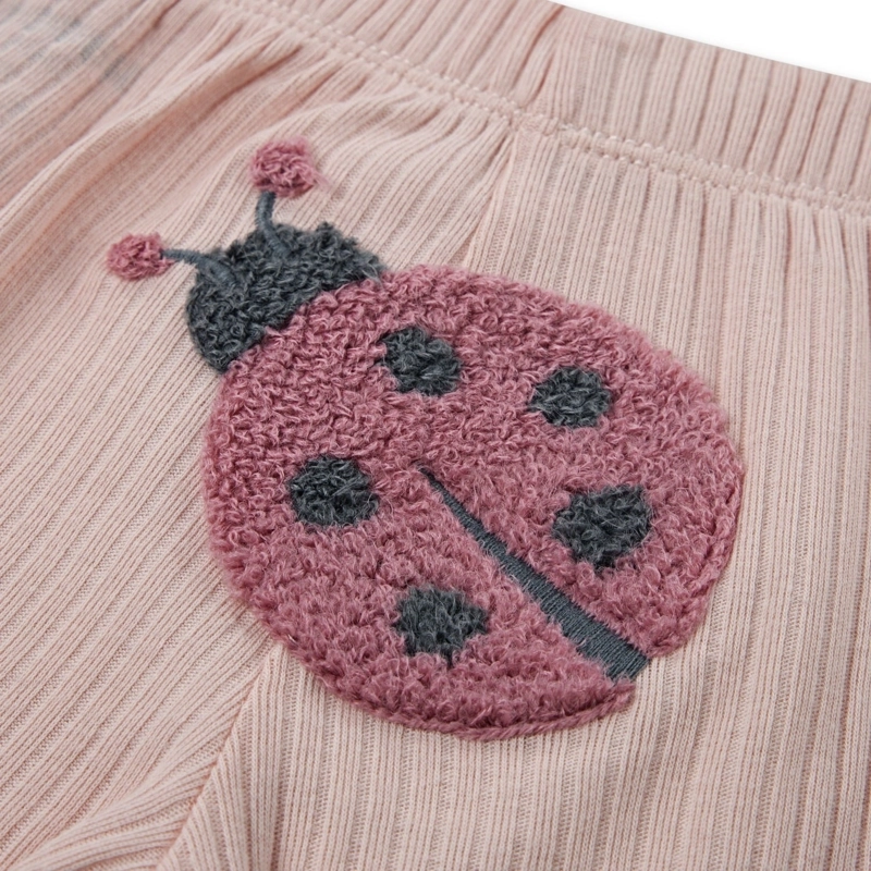 CONJUNTO 3 PIEZAS CHALECO, BODY Y PANTALON INSECTOS Y FLORES BEBE HUGGIES - 3