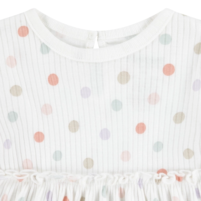 CONJUNTO 2 PIEZAS VESTIDO Y PANTALON PUNTITOS BEBE HUGGIES - 3
