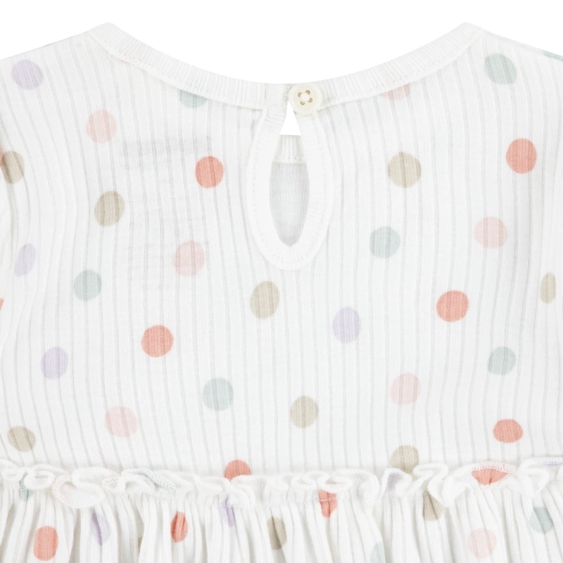 CONJUNTO 2 PIEZAS VESTIDO Y PANTALON PUNTITOS BEBE HUGGIES - 4