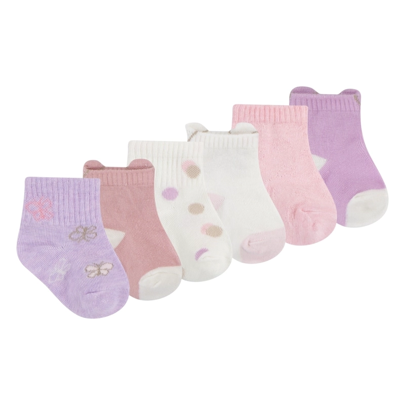 PACK 6 CALCETINES MARIPOSAS BEBE HUGGIES - 2
