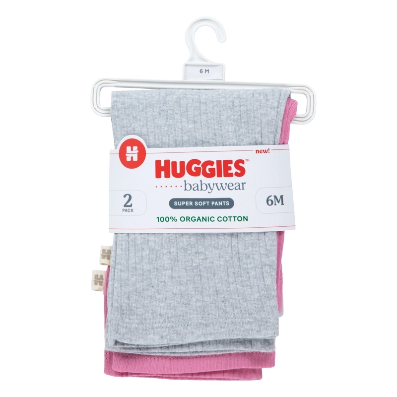 SET 2 CALZAS ACANALADAS BEBE HUGGIES - 5