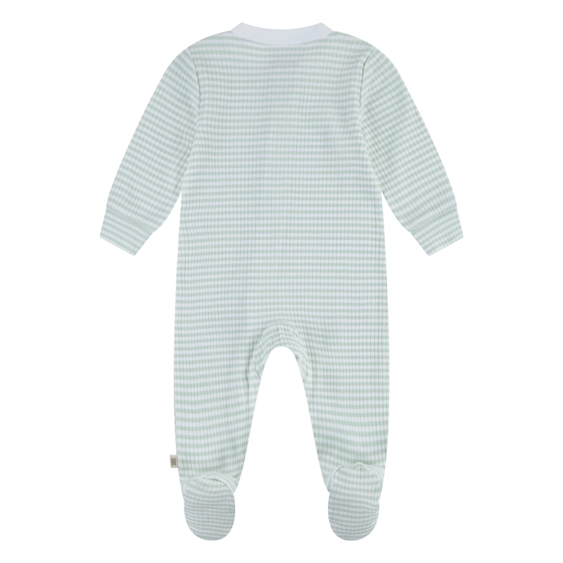 PIJAMA CON PIES Y CIERRE VERDE AGUA BEBE HUGGIES - 2