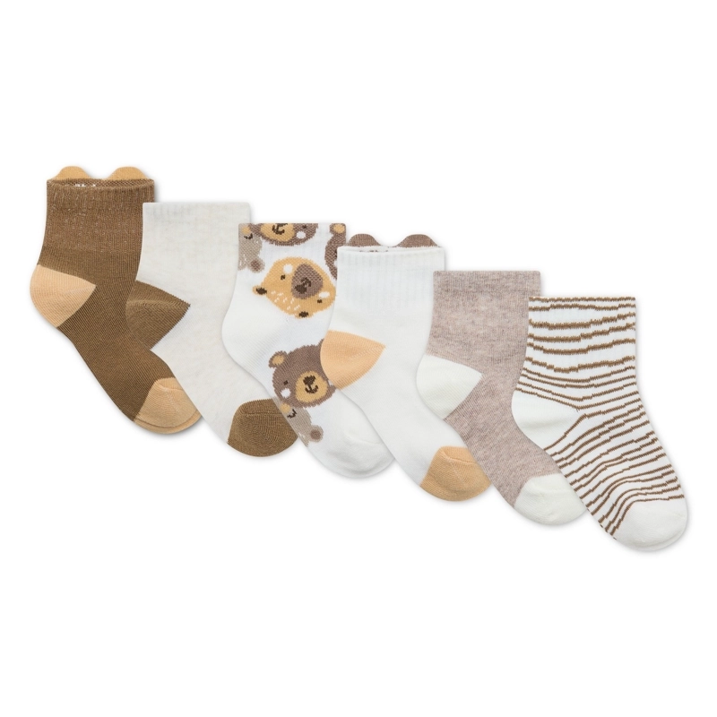 PACK 6 CALCETINES OSOS BEBE HUGGIES - 2