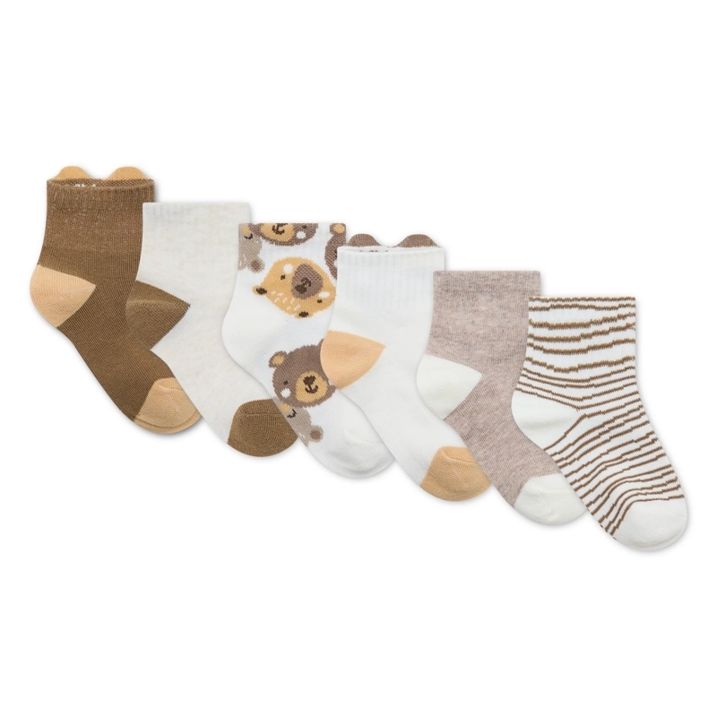 PACK 6 CALCETINES OSOS BEBE HUGGIES - 2