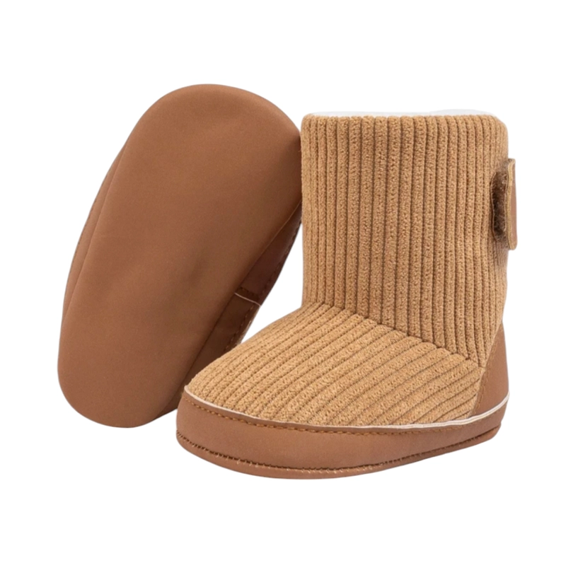 BOTAS DE BEBÉ INVIERNO CON CHIPORRO Y VELCRO ROSADA - 1