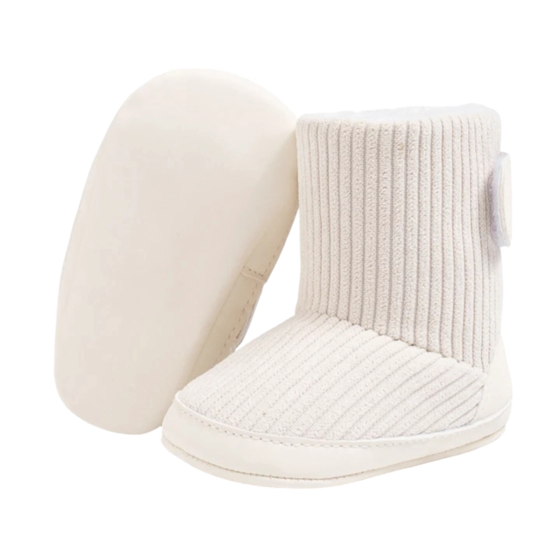 BOTAS DE BEBÉ INVIERNO CON CHIPORRO Y VELCRO ROSADA - 1