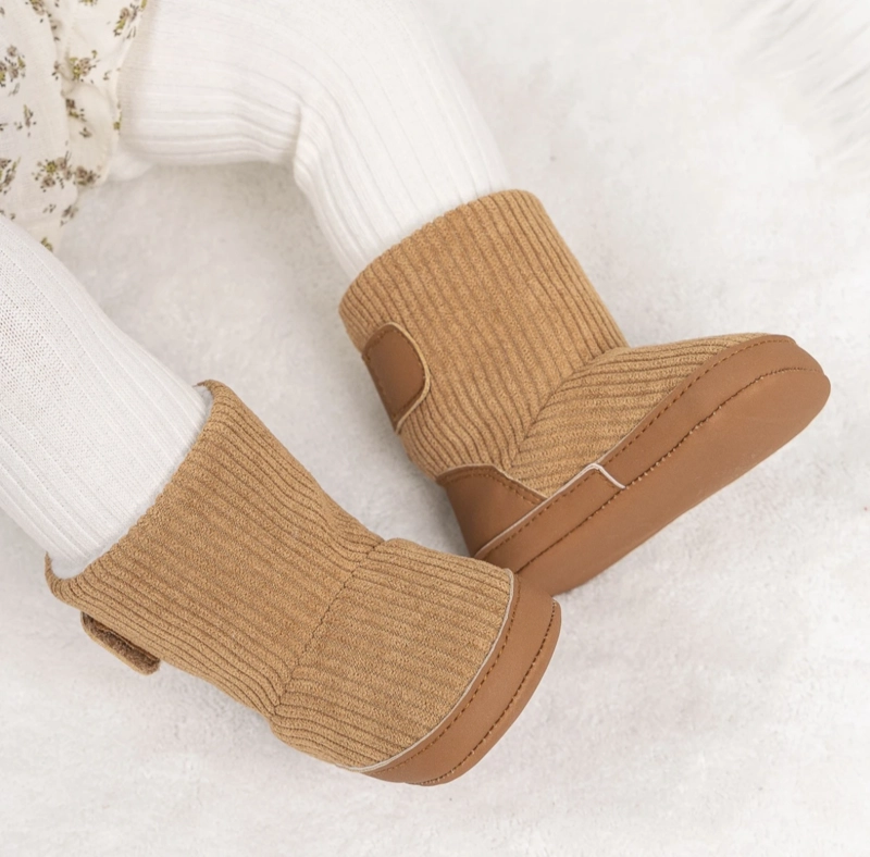 BOTAS DE BEBÉ INVIERNO CON CHIPORRO Y VELCRO ROSADA - 3