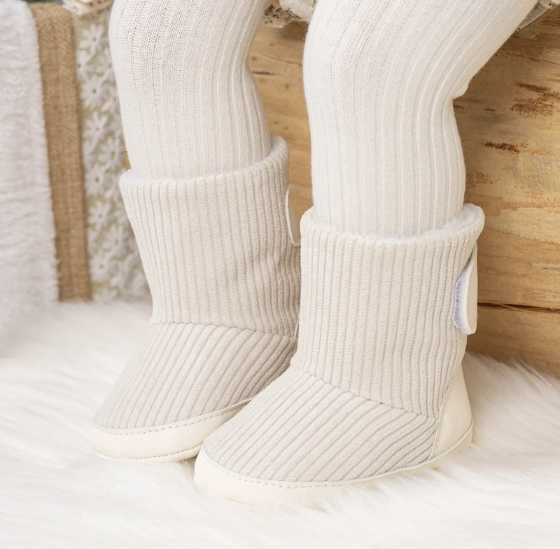 BOTAS DE BEBÉ INVIERNO CON CHIPORRO Y VELCRO ROSADA - 3
