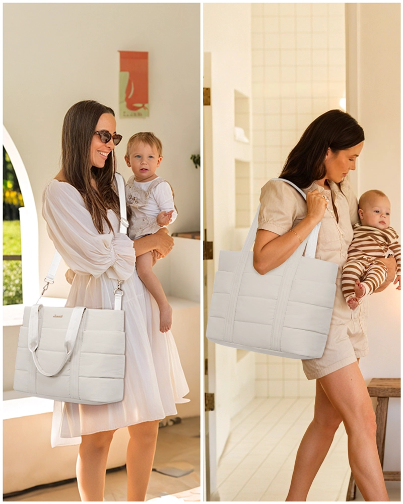 BOLSO MATERNAL PUFFER EMMA – LIVIANO, AMPLIO Y ULTRALINDO - 2
