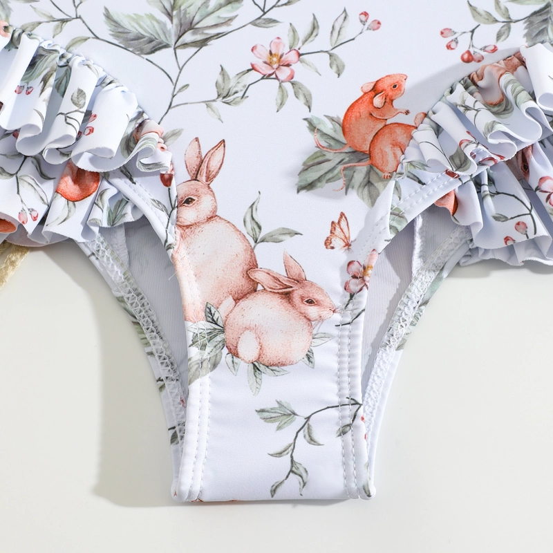TRAJE DE BAÑO NIÑA 2 PIEZAS ESTAMPADO BOSQUE – COMODIDAD Y PROTECCION - 4
