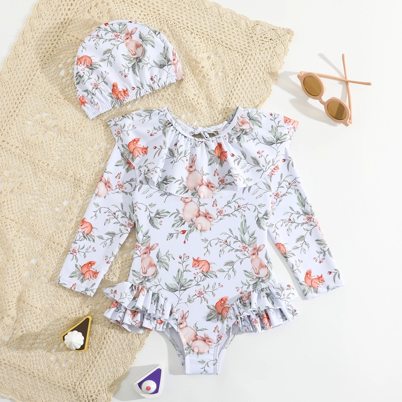 TRAJE DE BAÑO NIÑA 2 PIEZAS ESTAMPADO BOSQUE – COMODIDAD Y PROTECCION - 5