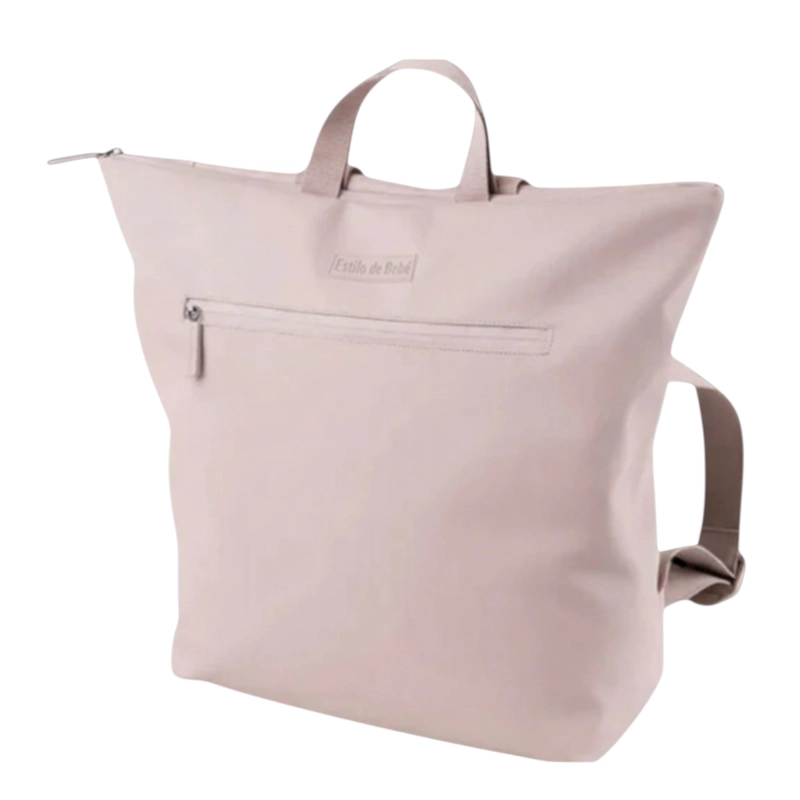 Mochila Panalera Maternal 20L con Cambiador Portatil Incluido Rosa Nude