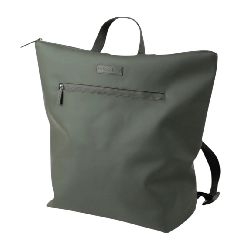 Mochila Pañalera para Papás Verde Oscuro 20L con Cambiador Portátil - 1