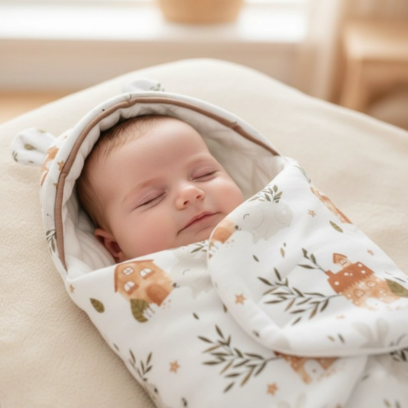 SAQUITO DE DORMIR PARA BEBE  100% ALGODON – BOSQUE ENCANTADO - 1