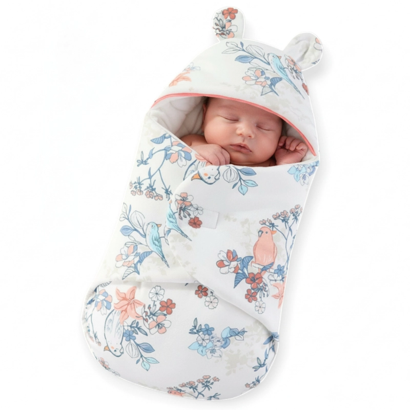 SAQUITO DE DORMIR PARA BEBE  100% ALGODON – FLORES DEL SUEÑO - 1