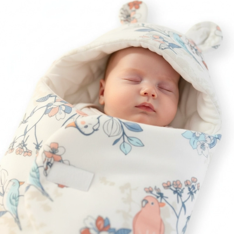 SAQUITO DE DORMIR PARA BEBE  100% ALGODON – FLORES DEL SUEÑO - 3